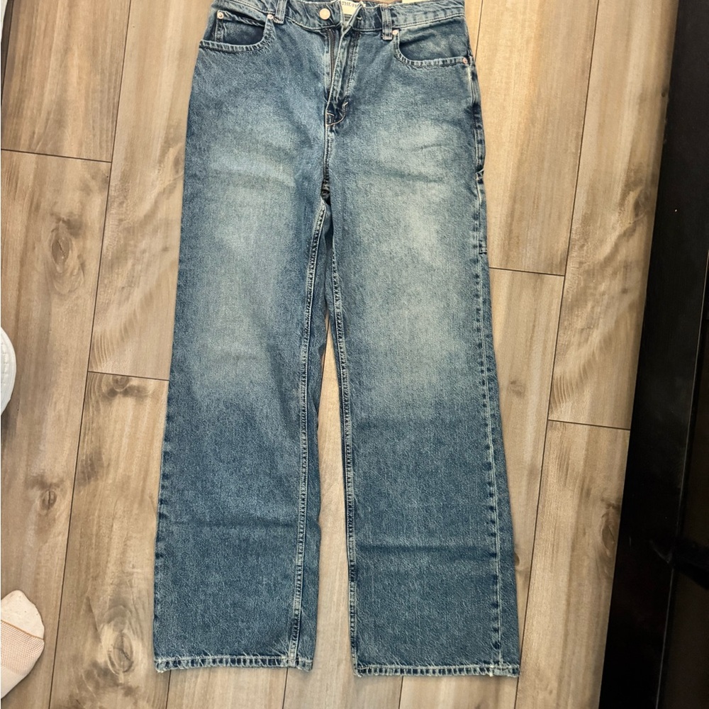 Free People Women's Straight Leg Denim Jeans
